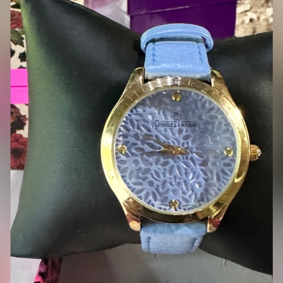 Charles Latour Cresent Women’s Blue Watch - Picture 1 of 13